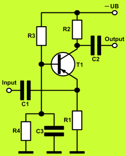 Basisschaltung mit PNP-Transistor